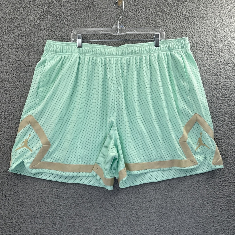 Nike Jordan Heritage Diamond Shorts Athletic Athleisure Mint Green Women's 3X